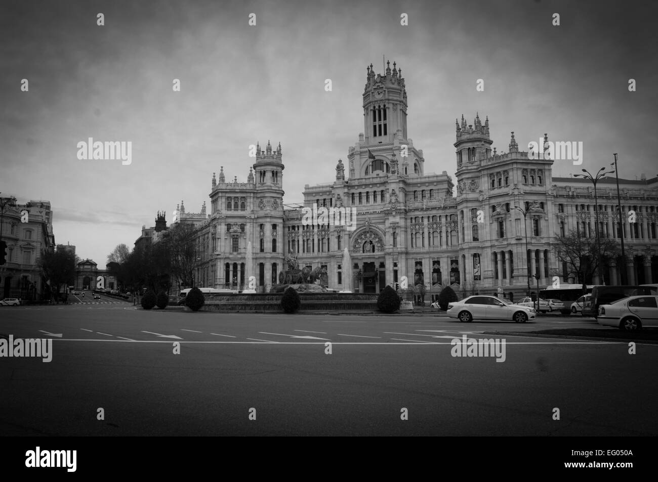 Bureau de poste, Madrid, Centro, Centro Plaza Cibeles Banque D'Images