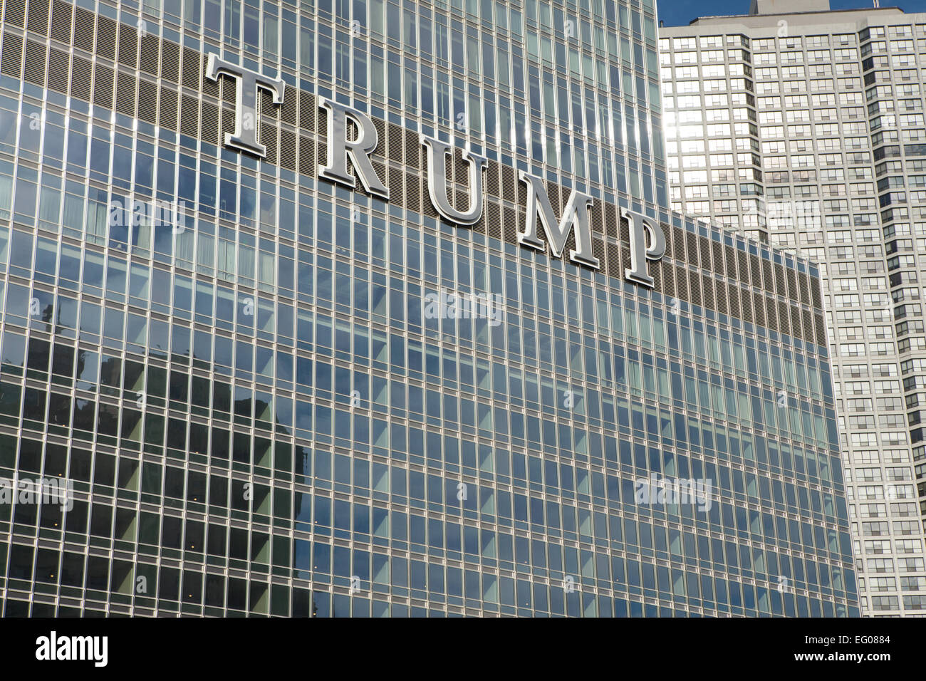 L'hôtel Trump International, également connu sous le nom de Trump Tower Chicago et Trump Tower Banque D'Images