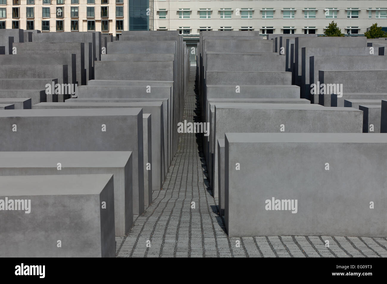 Mémorial de l'holocauste juif, à Berlin, Allemagne Banque D'Images