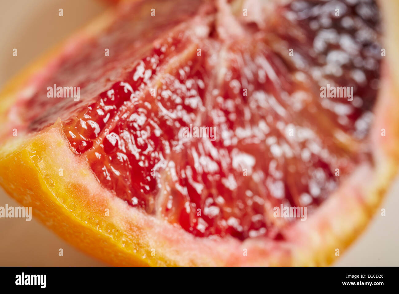 Une cale d'orange moro, l'équivalent américain d'une orange sanguine Banque D'Images