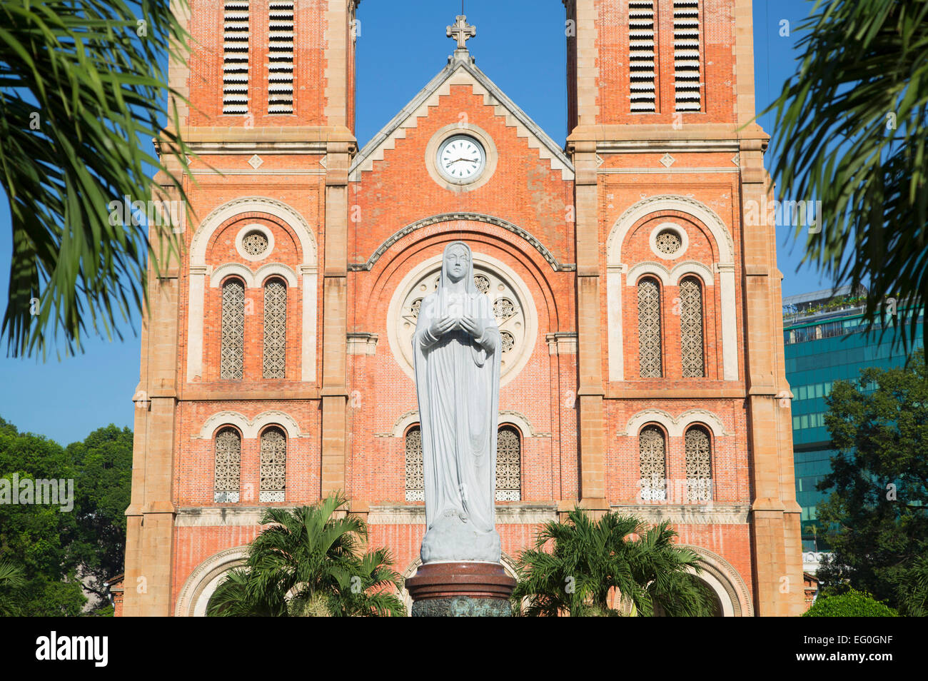 La Cathédrale Notre Dame, Ho Chi Minh City, Vietnam Banque D'Images