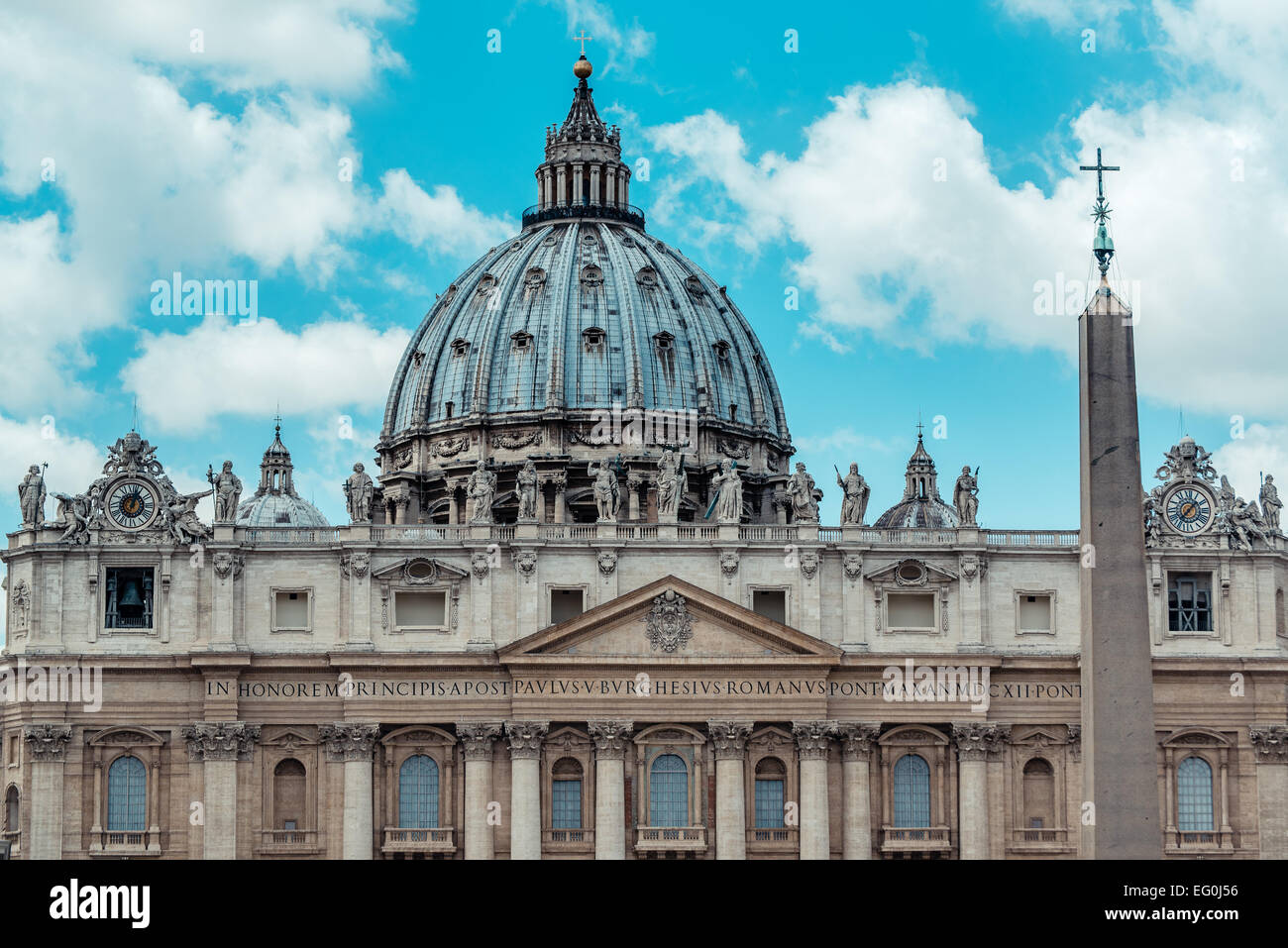 Vatican, la Basilique Saint Pierre Banque D'Images