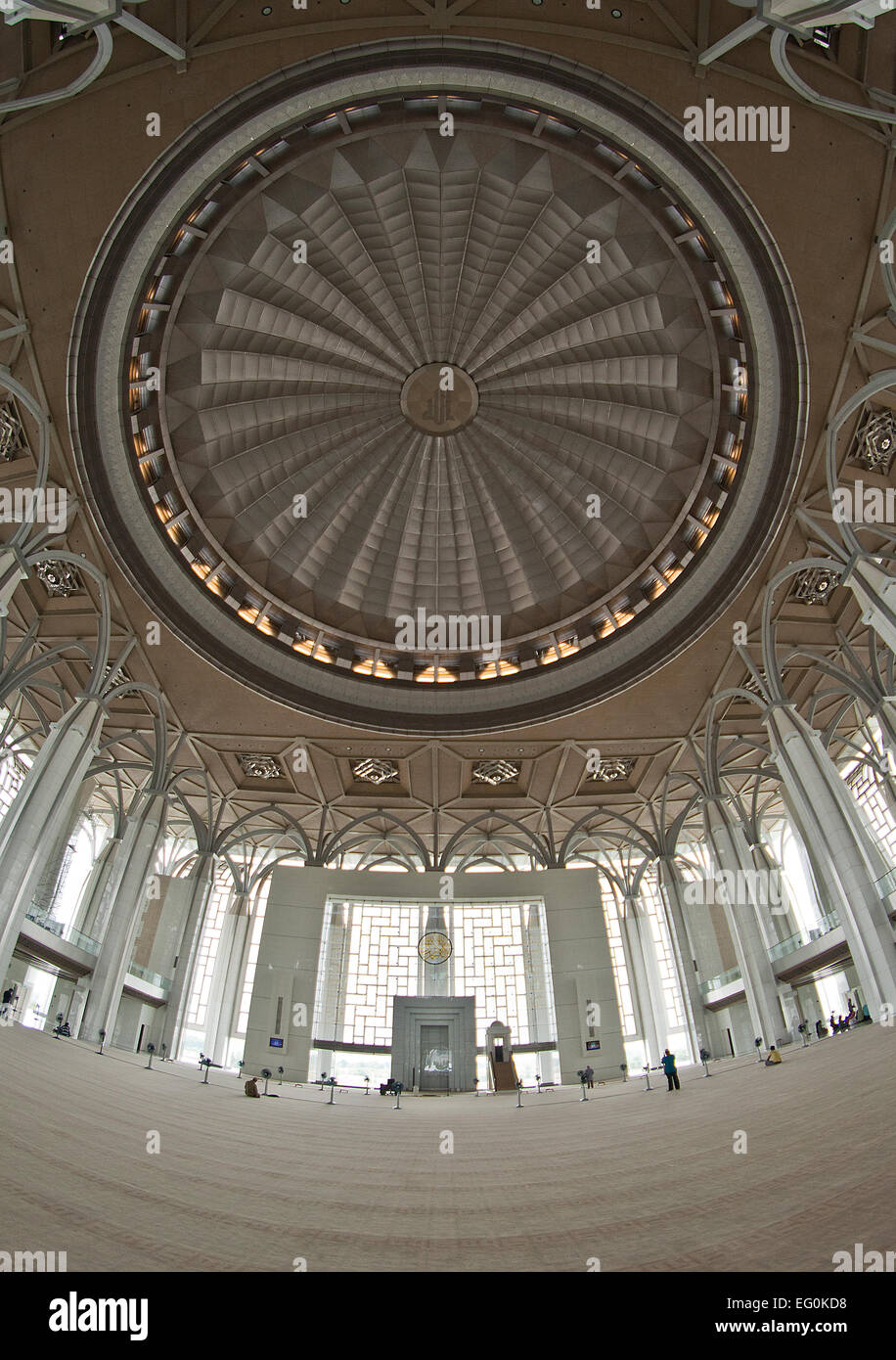 La Malaisie, Putrajaya, l'architecture en fer Mosque Banque D'Images