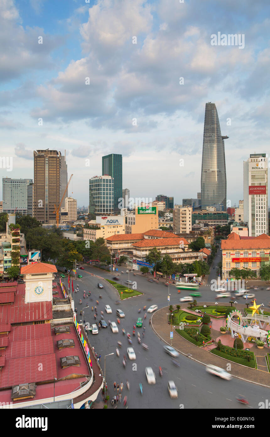 Vue de Ho Chi Minh Ville, Vietnam Banque D'Images