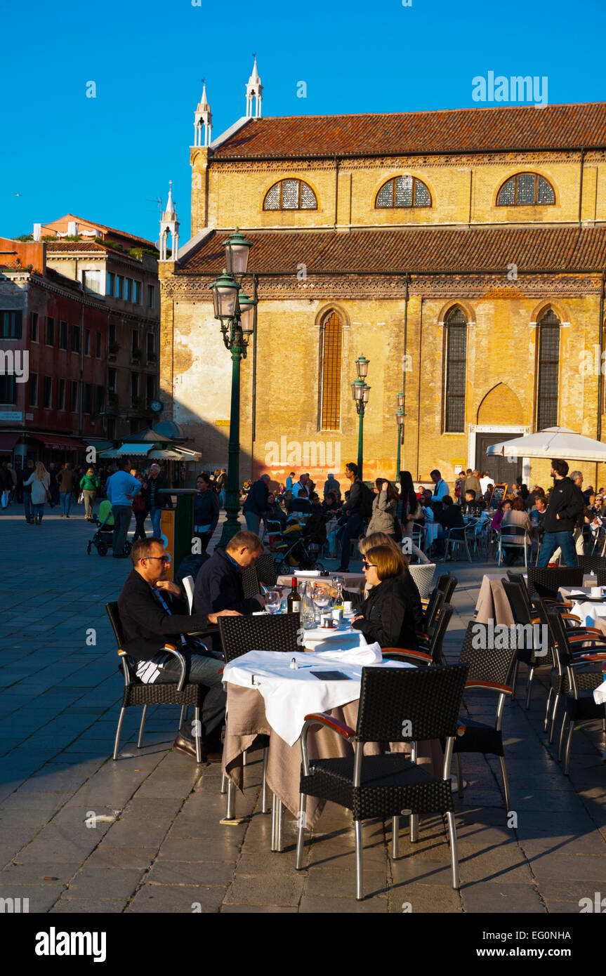 Campo Santo Stefano, quartier de San Marco, Venise, Italie Banque D'Images