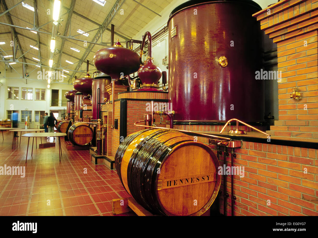 La France, la production du Cognac, Hennessy Distillery Banque D'Images
