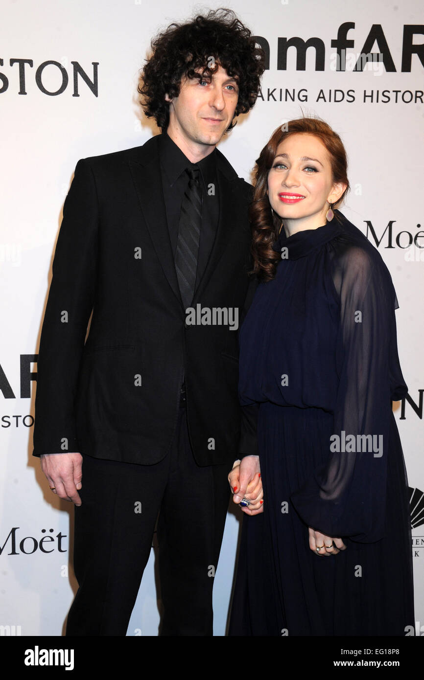 Jack Dishel et Regina Spektor assistant à l'amfAR 2015 New York Gala au Cipriani Wall Street le 11 février 2015 à New York City/photo alliance Banque D'Images