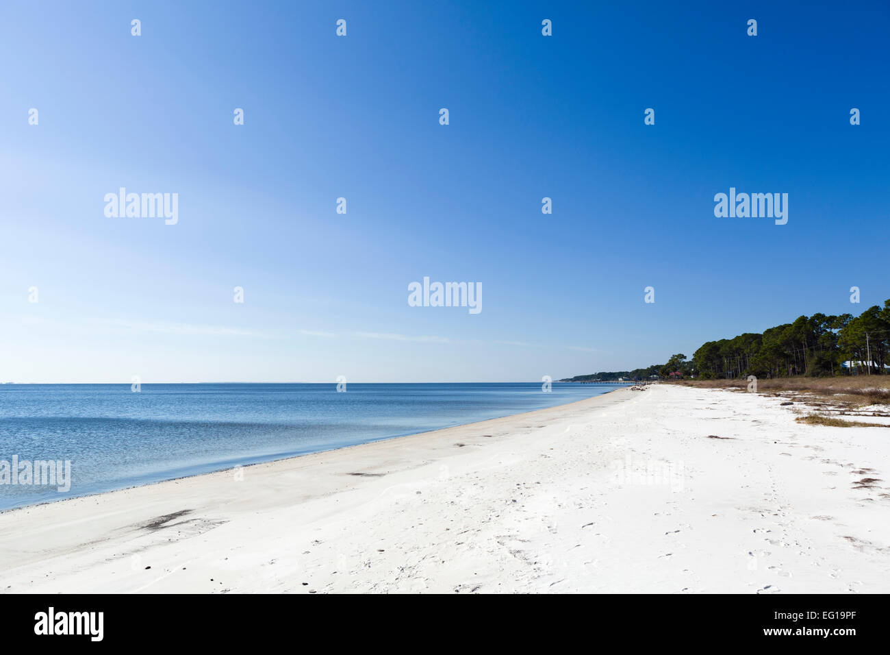 Carrabelle Beach sur l'US 98 nord-ouest de l'Apalachicola, Franklin County, Floride, États-Unis Banque D'Images
