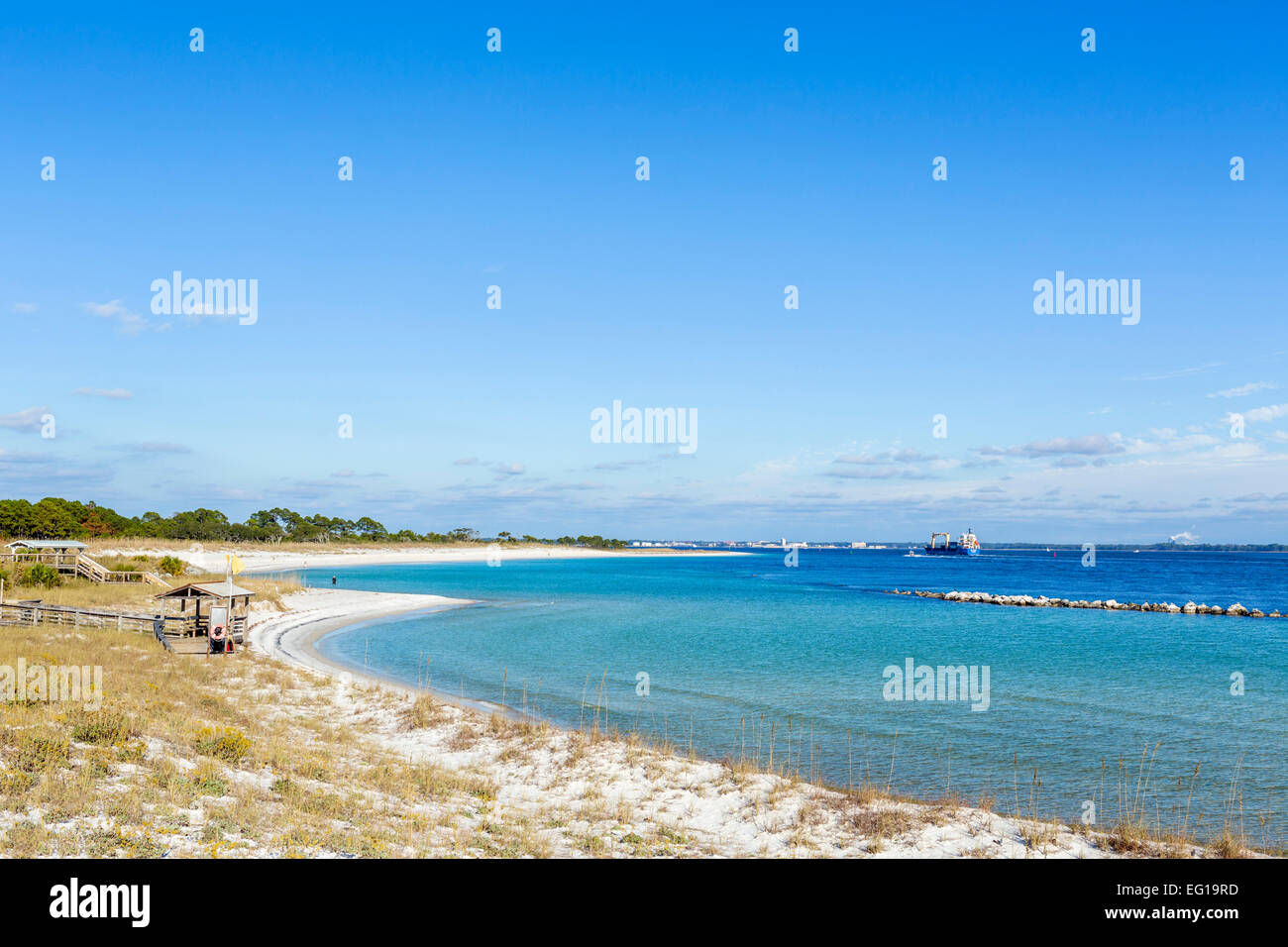 La plage de St Andrews State Park, Panama City Beach, Floride, USA Banque D'Images