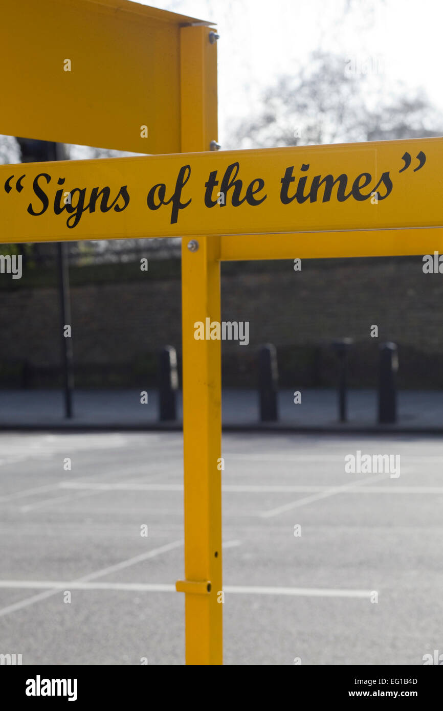 Panneau solaire à Londres Banque D'Images