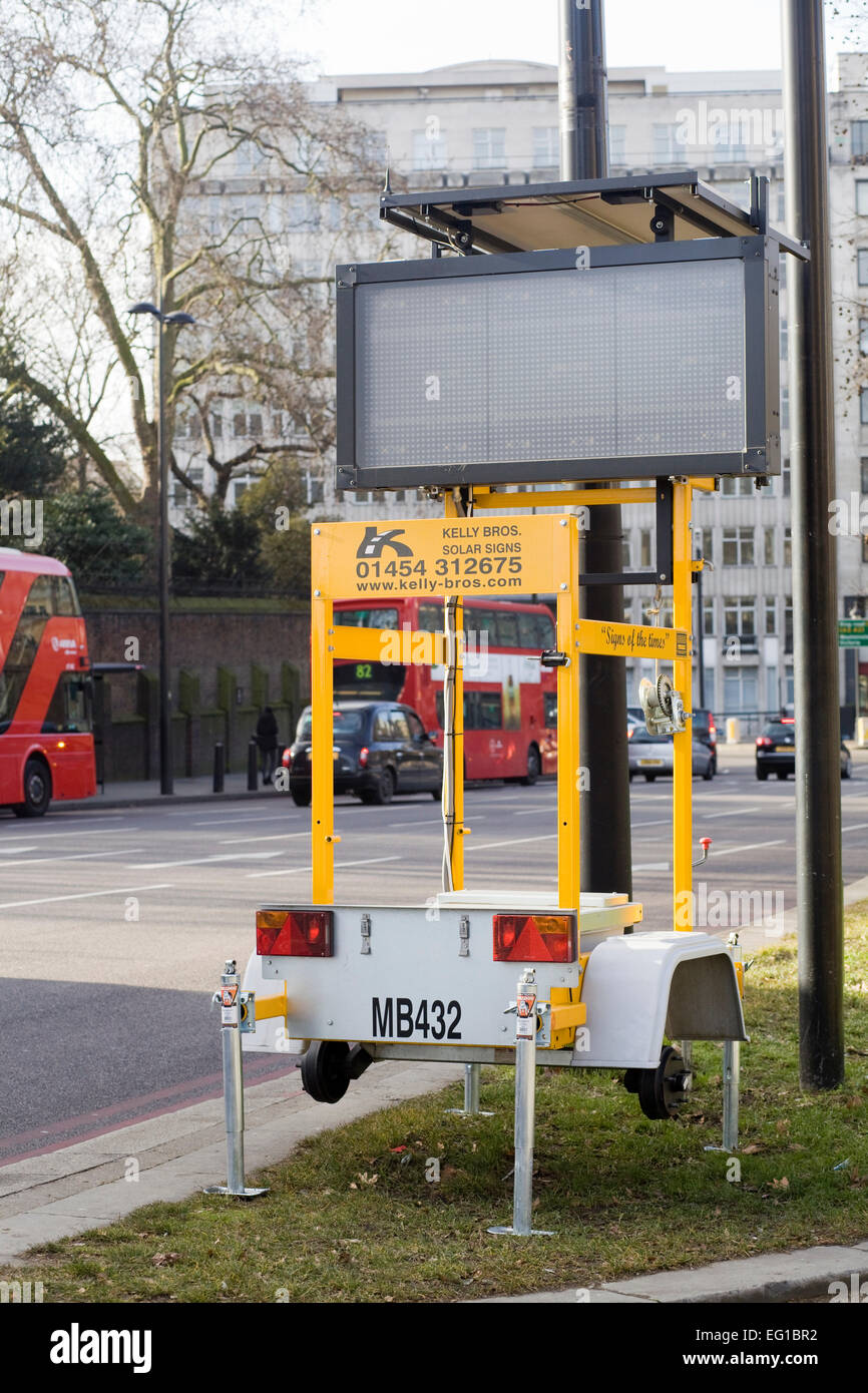 Panneau solaire à Londres Banque D'Images