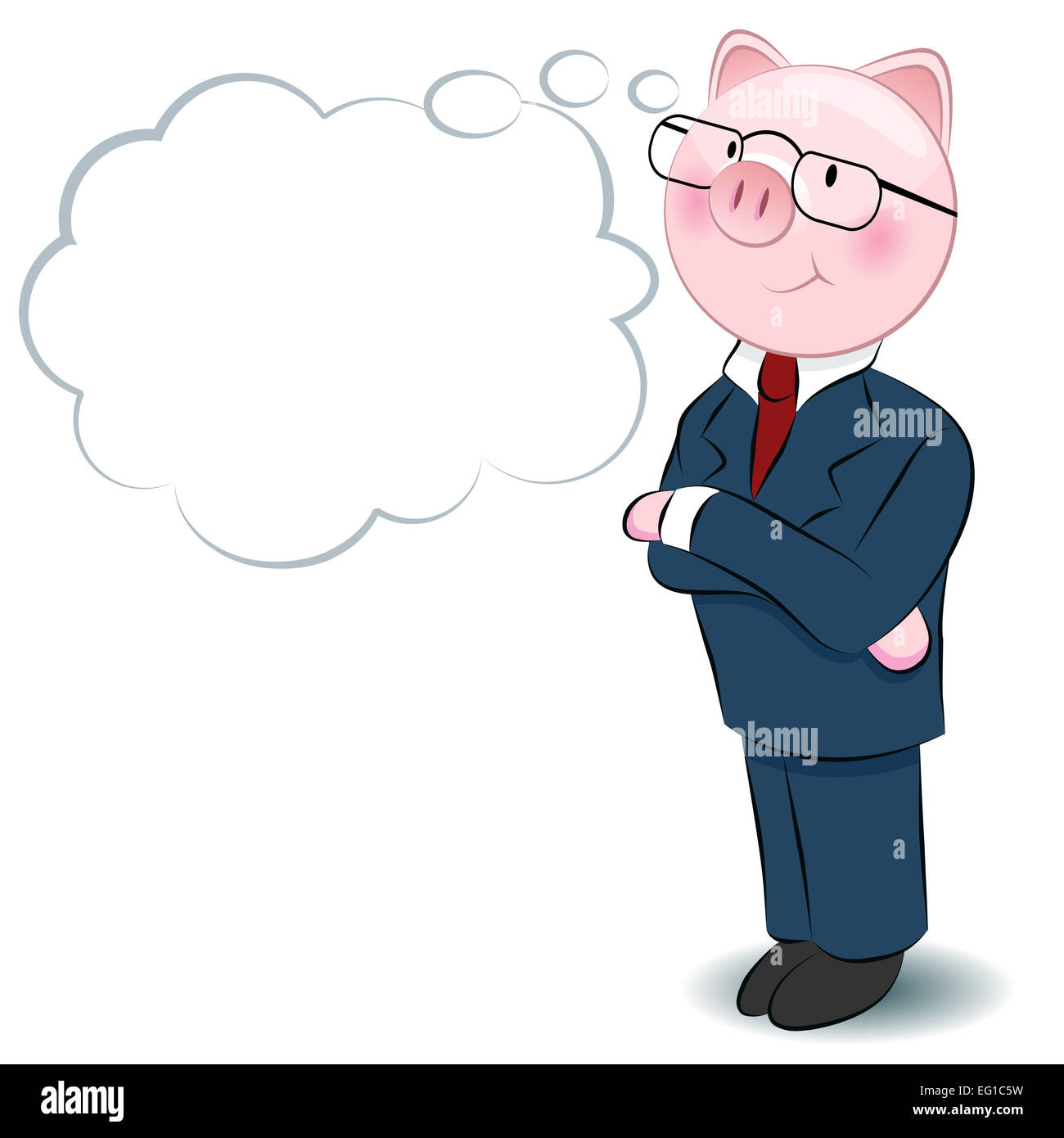 Une image d'un homme d'esprit cochon. Banque D'Images Une image d'un homme d'esprit cochon. Banque D'Images
