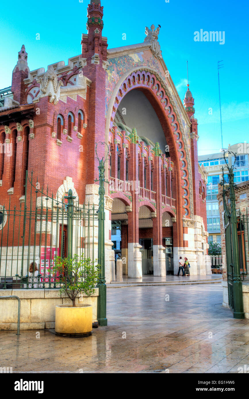 Columbus (marché Mercat de Colom), Valence, Communauté Valencienne, Espagne Banque D'Images