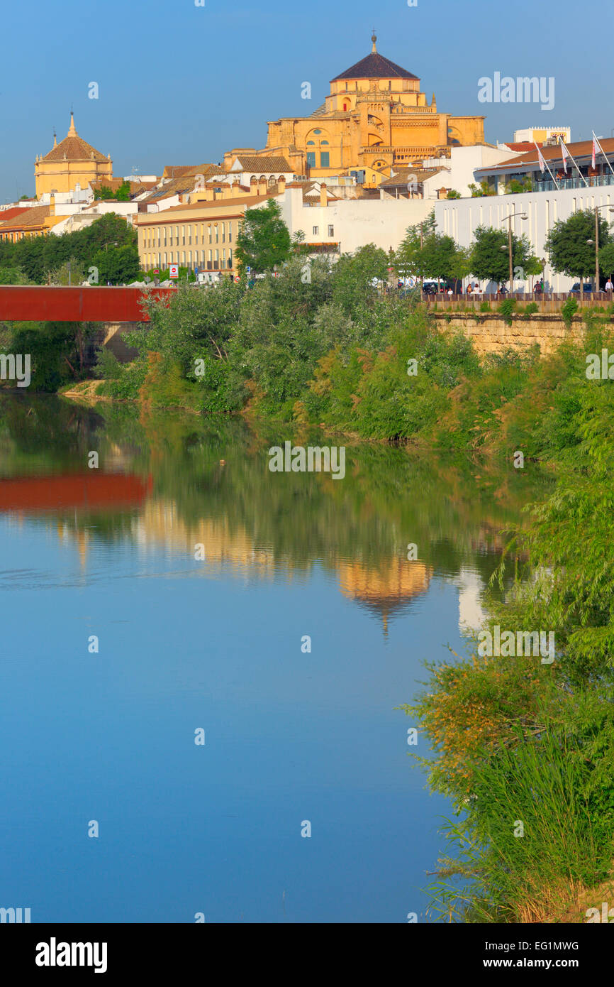 Cathédrale (mezquita), Guadalquivir, Cordoue, Andalousie, Espagne Banque D'Images
