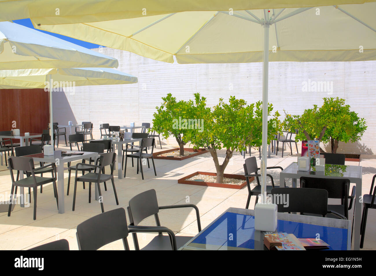 Cafe, Medina Azahara, Cordoue, Andalousie, Espagne Banque D'Images