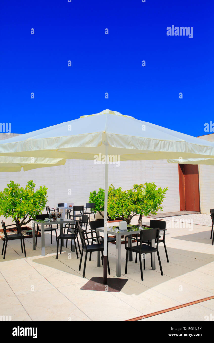 Cafe, Medina Azahara, Cordoue, Andalousie, Espagne Banque D'Images