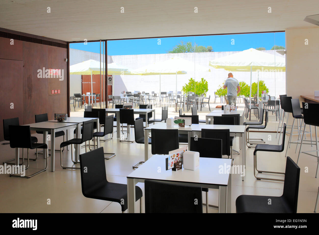 Cafe, Medina Azahara, Cordoue, Andalousie, Espagne Banque D'Images