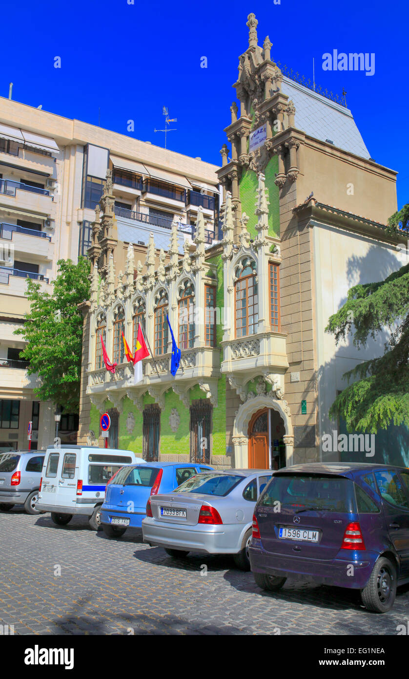 Vintage House, Plaza de Cristobal Sanchez, Albacete, Castille-La Manche, Espagne Banque D'Images
