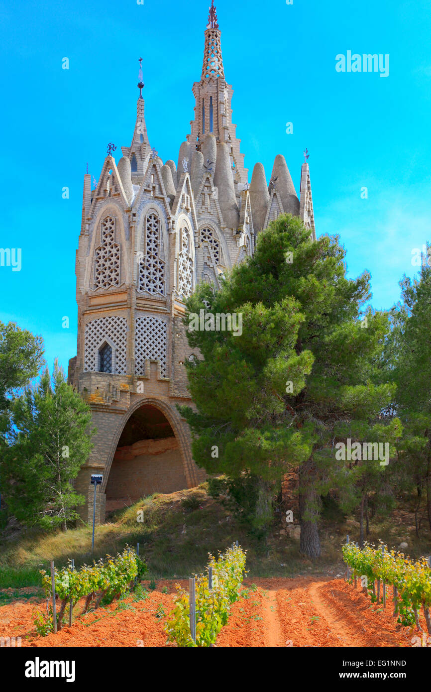 Dans l'église de Montserrat Daroca, Alt Camp, près de Tarragone, Catalogne, Espagne Banque D'Images