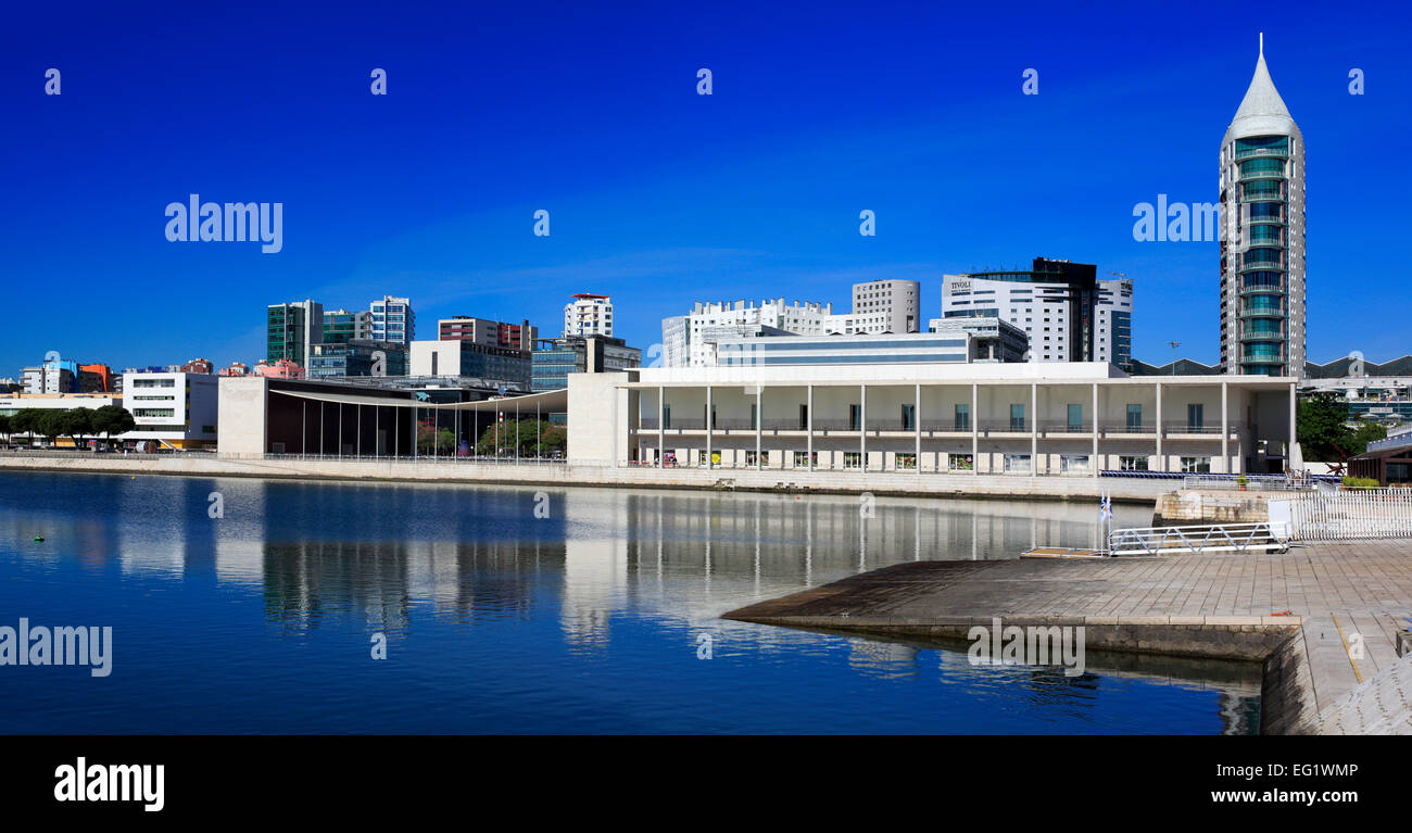 Parque das Nações (Parc des Nations), l'architecture moderne, Lisbonne, Portugal Banque D'Images
