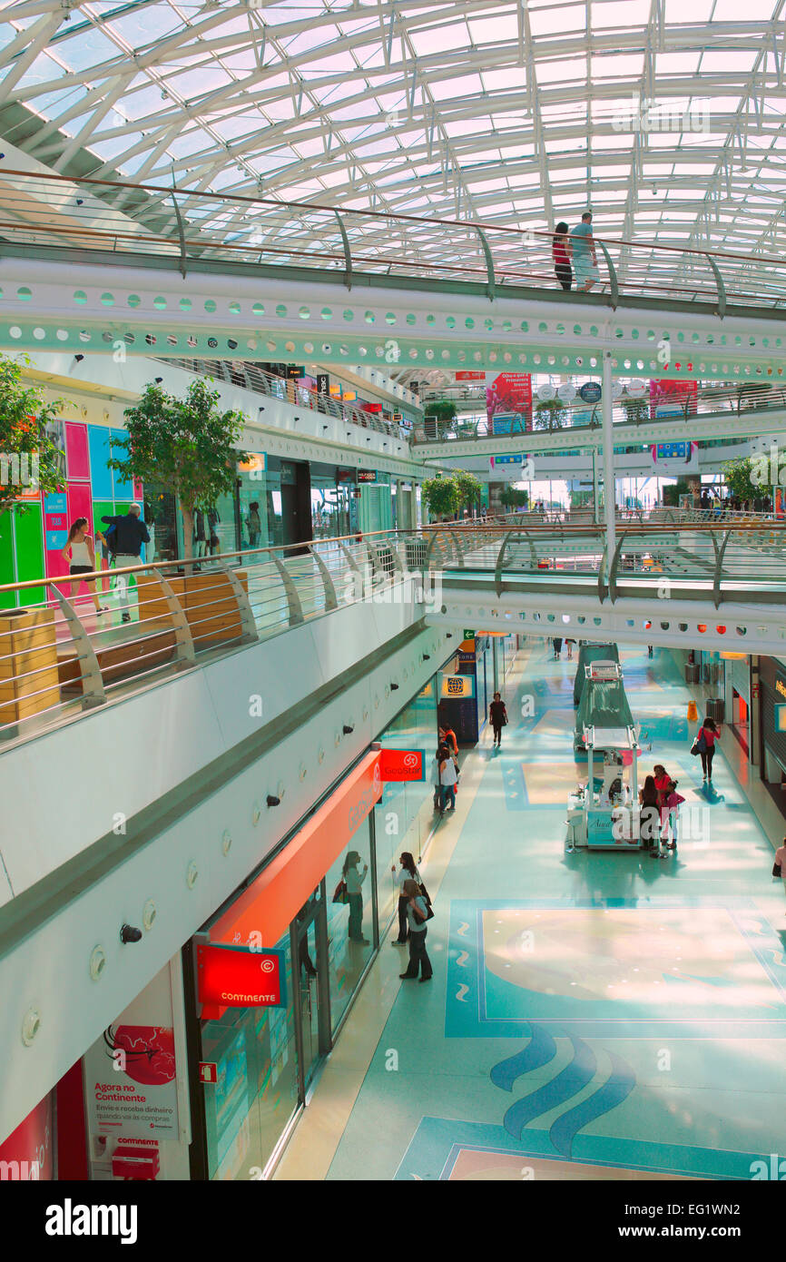 Le centre commercial Vasco da Gama, Lisbonne, Portugal Banque D'Images