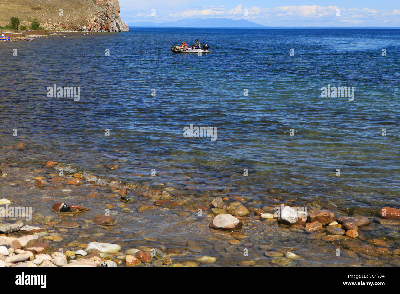 L'île Olkhon, Ugury, Baikal lake, Russie Banque D'Images