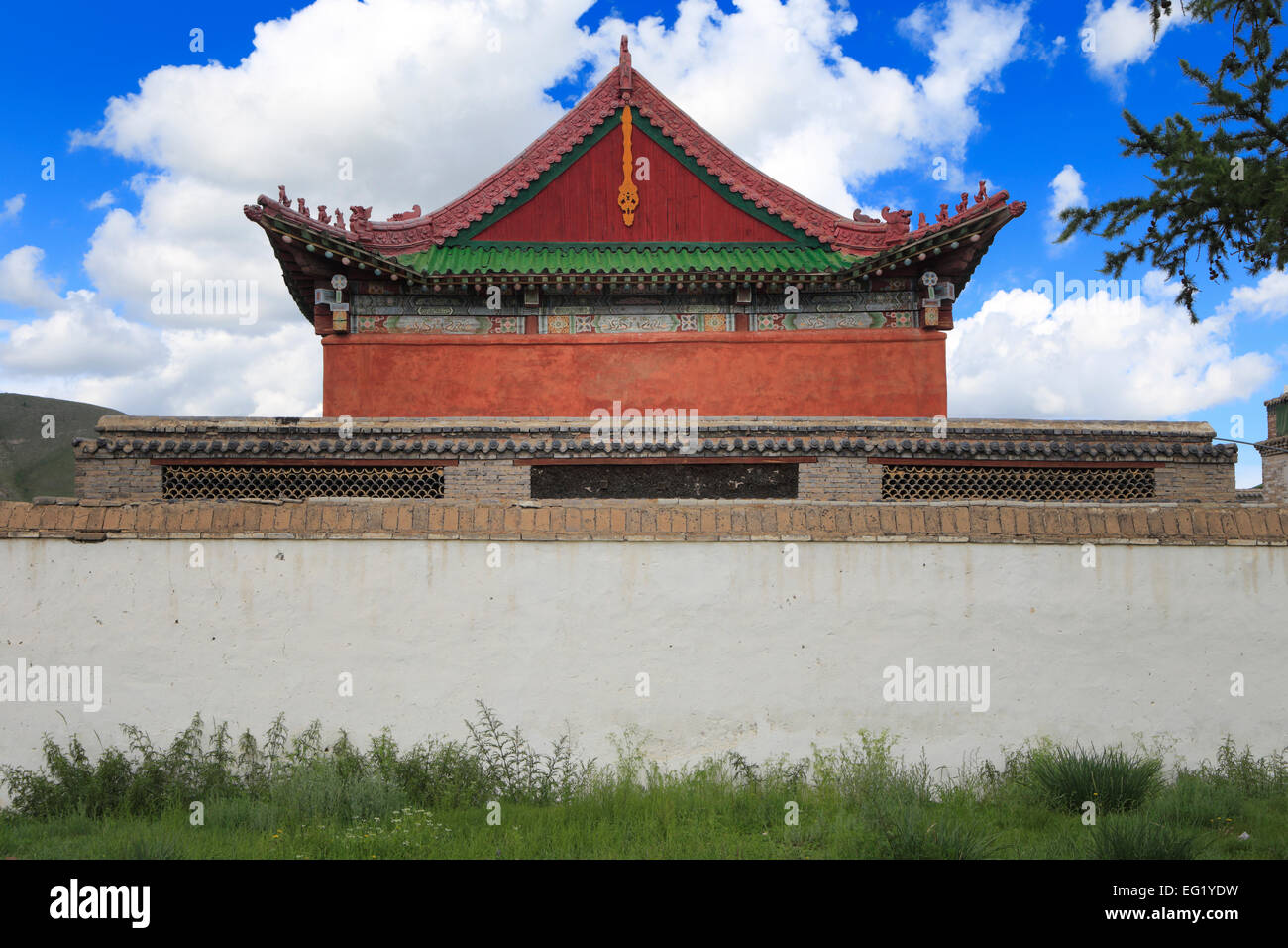 Lama monastère, Tsetserleg, province Arkhangai, Mongolie Banque D'Images