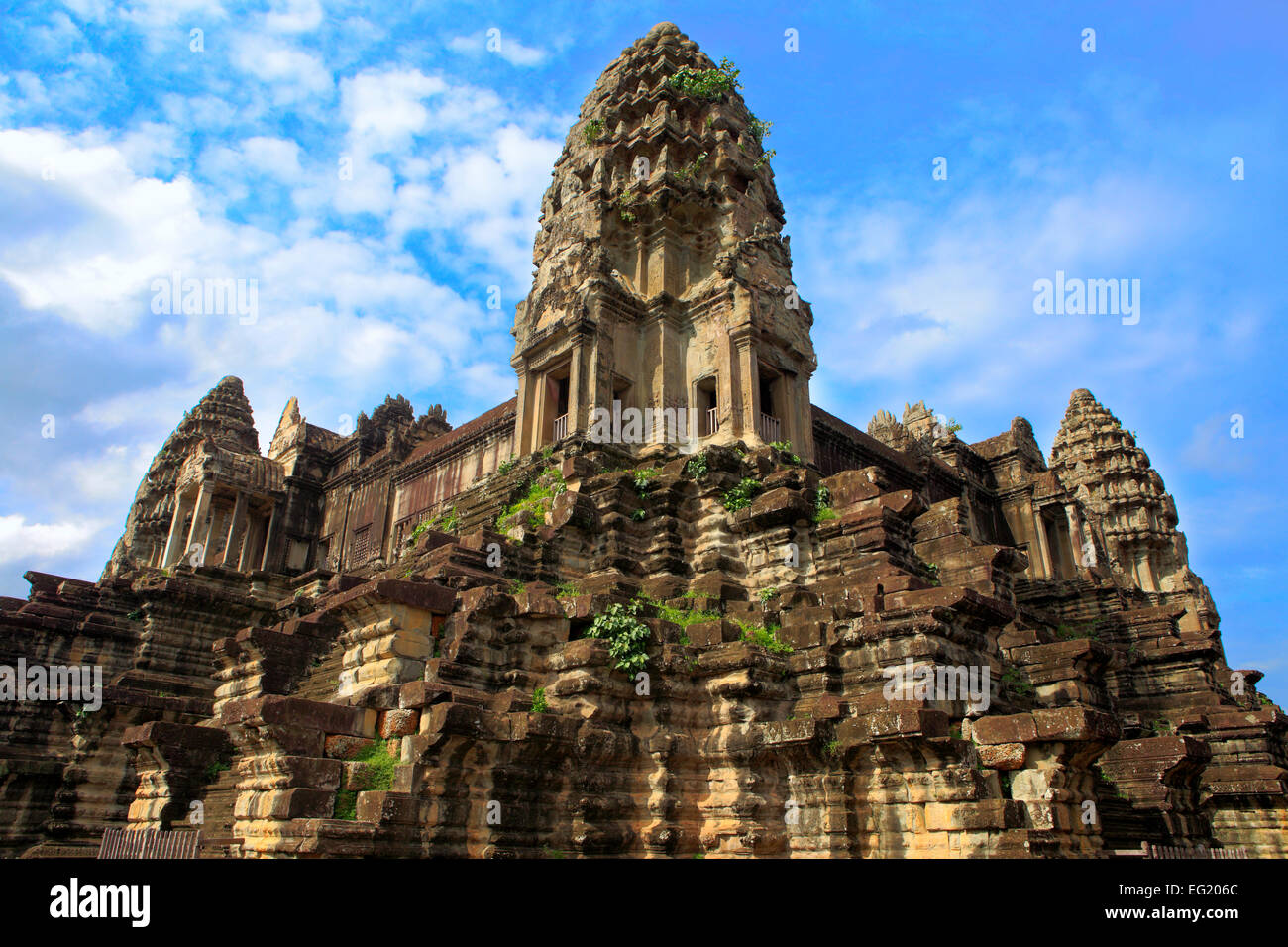 Angkor Wat temple (1150), Angkor, Cambodge Banque D'Images