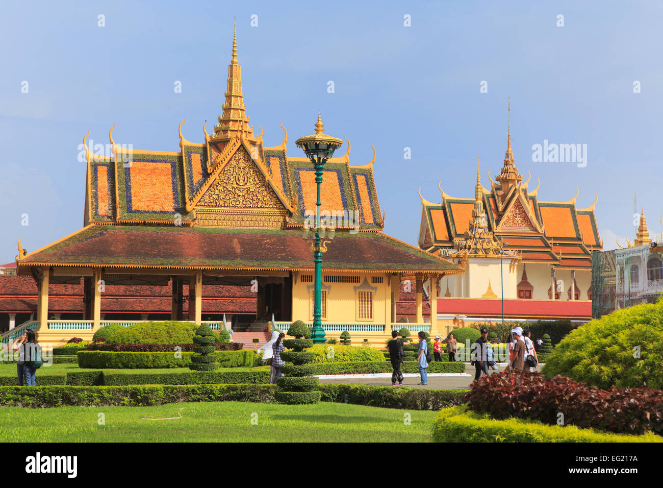 Palais Royal (début 20e siècle), Phnom Penh, Cambodge Banque D'Images