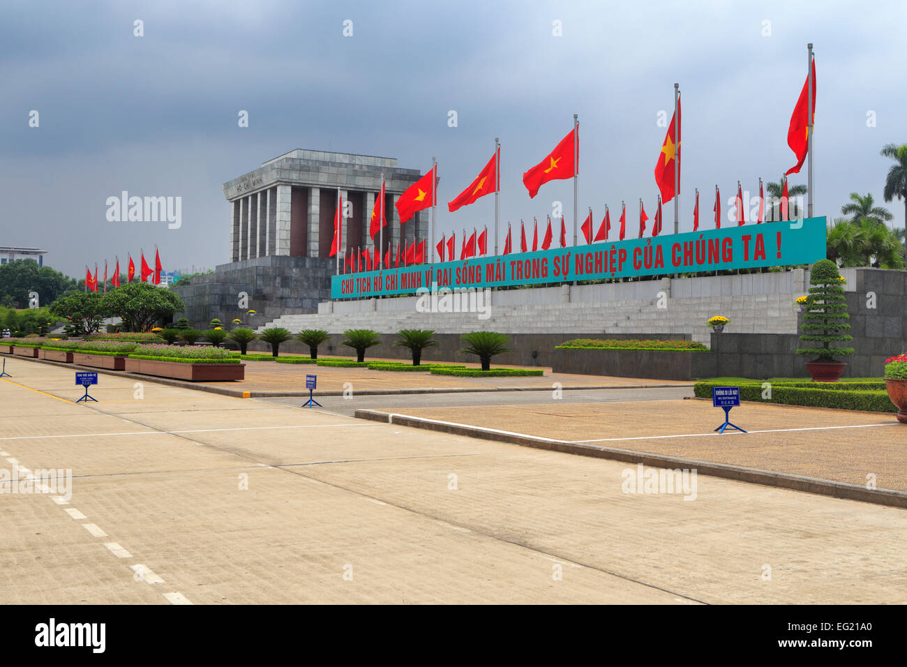 Mausolée de Ho Chi Minh (1975), Hanoi, Vietnam Banque D'Images