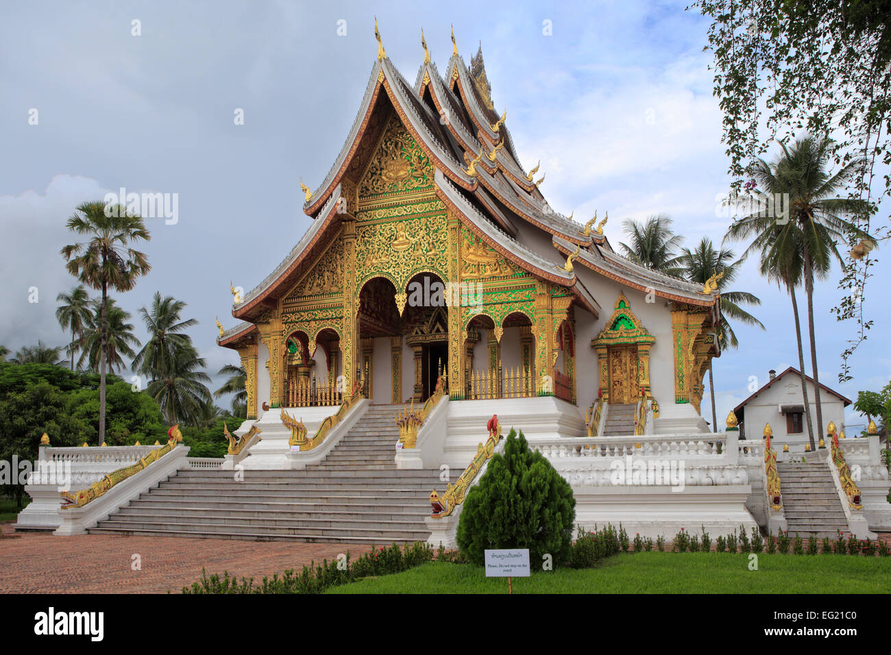 Wat Haw Pha Bang, temple bouddhiste, Luang Prabang, Laos Banque D'Images