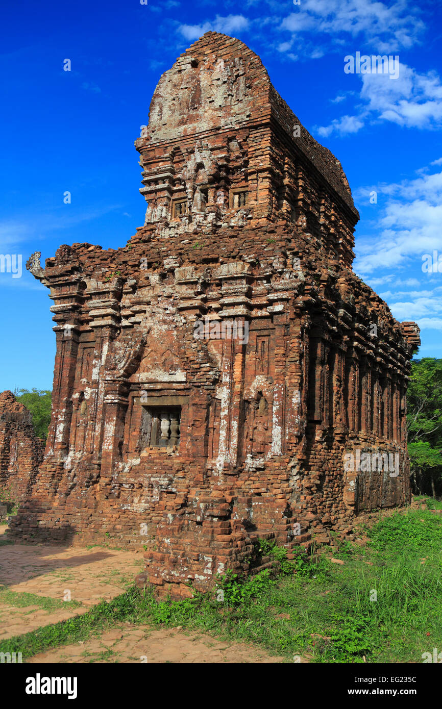 Temple Hindou en ruine, mon fils, au Vietnam Banque D'Images