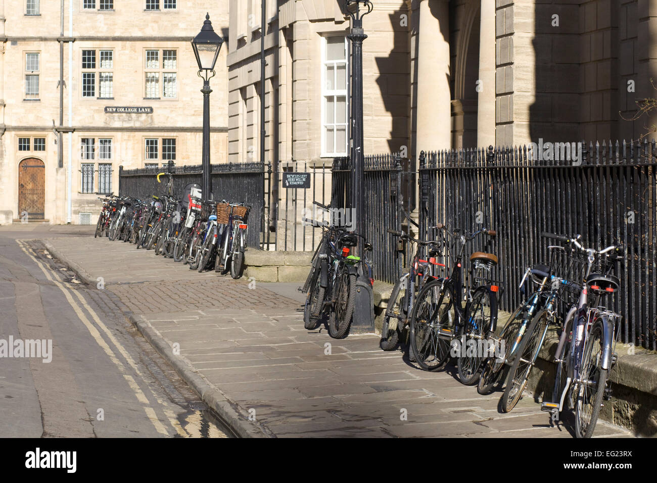 Bâtiments historiques sur New College Lane, Oxford Banque D'Images