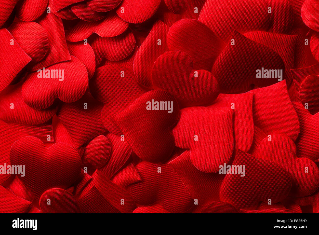 Milieux et de textures : red hearts, approprié pour la Saint Valentin ou un mariage ou autre événement romantique certains Banque D'Images