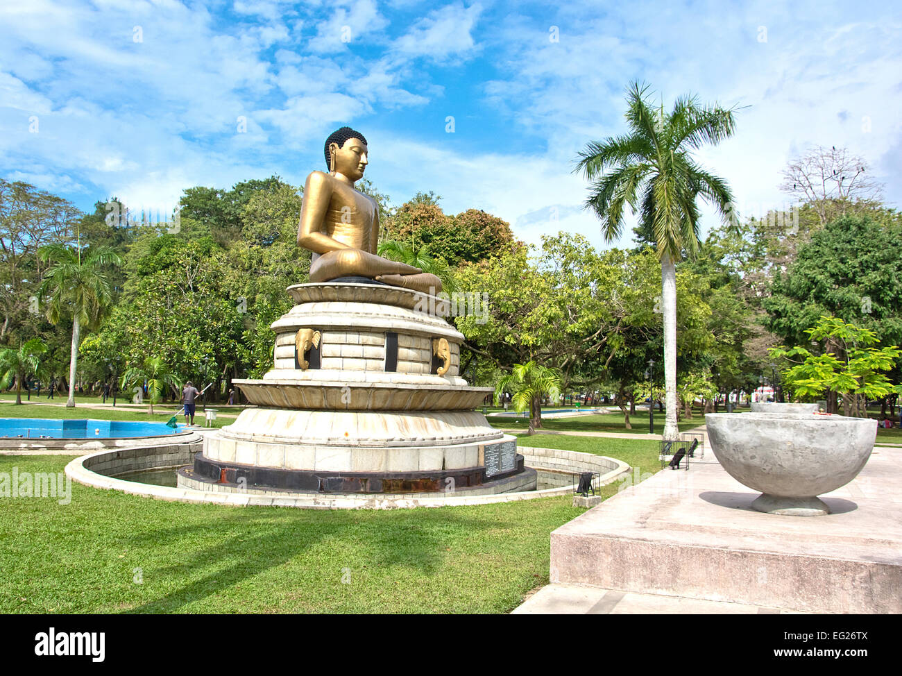 Viharamahadevi Park, le plus ancien et le plus grand parc au coeur de la ville de Colombo Banque D'Images