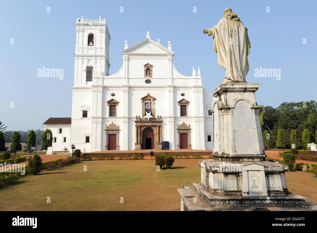 Cathédrale Se à Old Goa Goa , Inde Banque D'Images