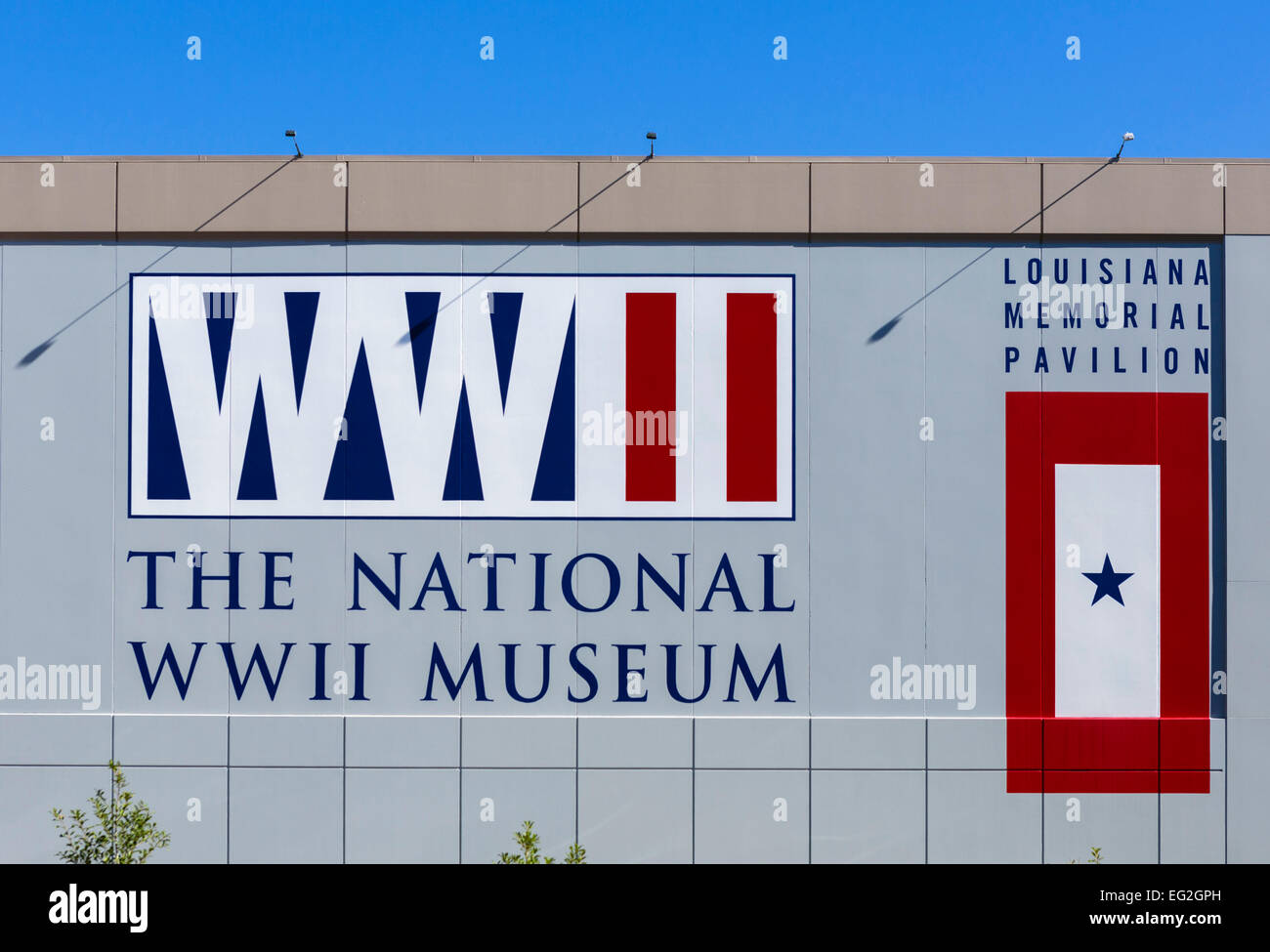 Le Musée National de la Seconde Guerre mondiale sur le Camp Street dans le centre-ville de La Nouvelle Orléans, Louisiane, USA Banque D'Images