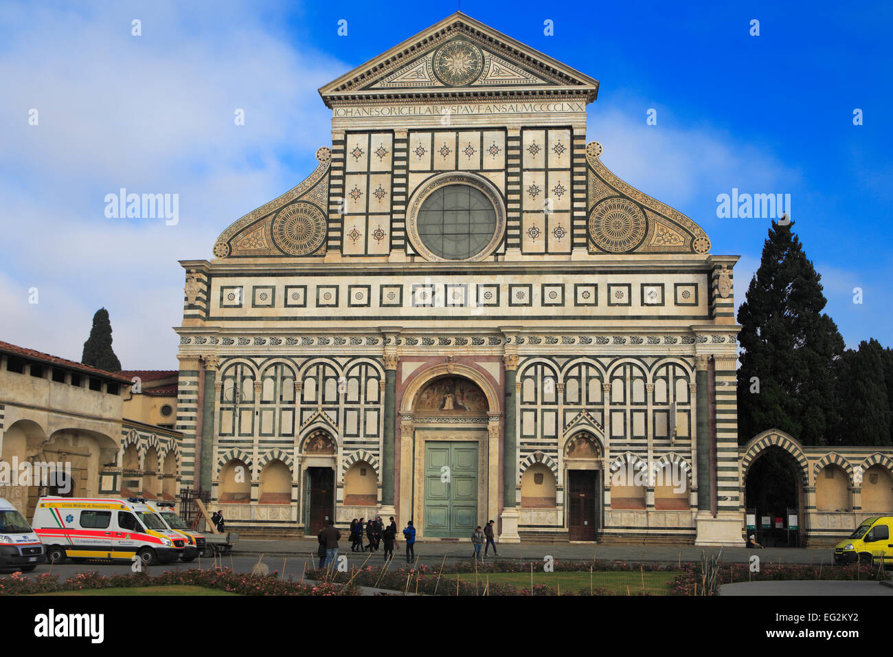 L'église Santa Maria Novella, Florence, Toscane, Italie Banque D'Images