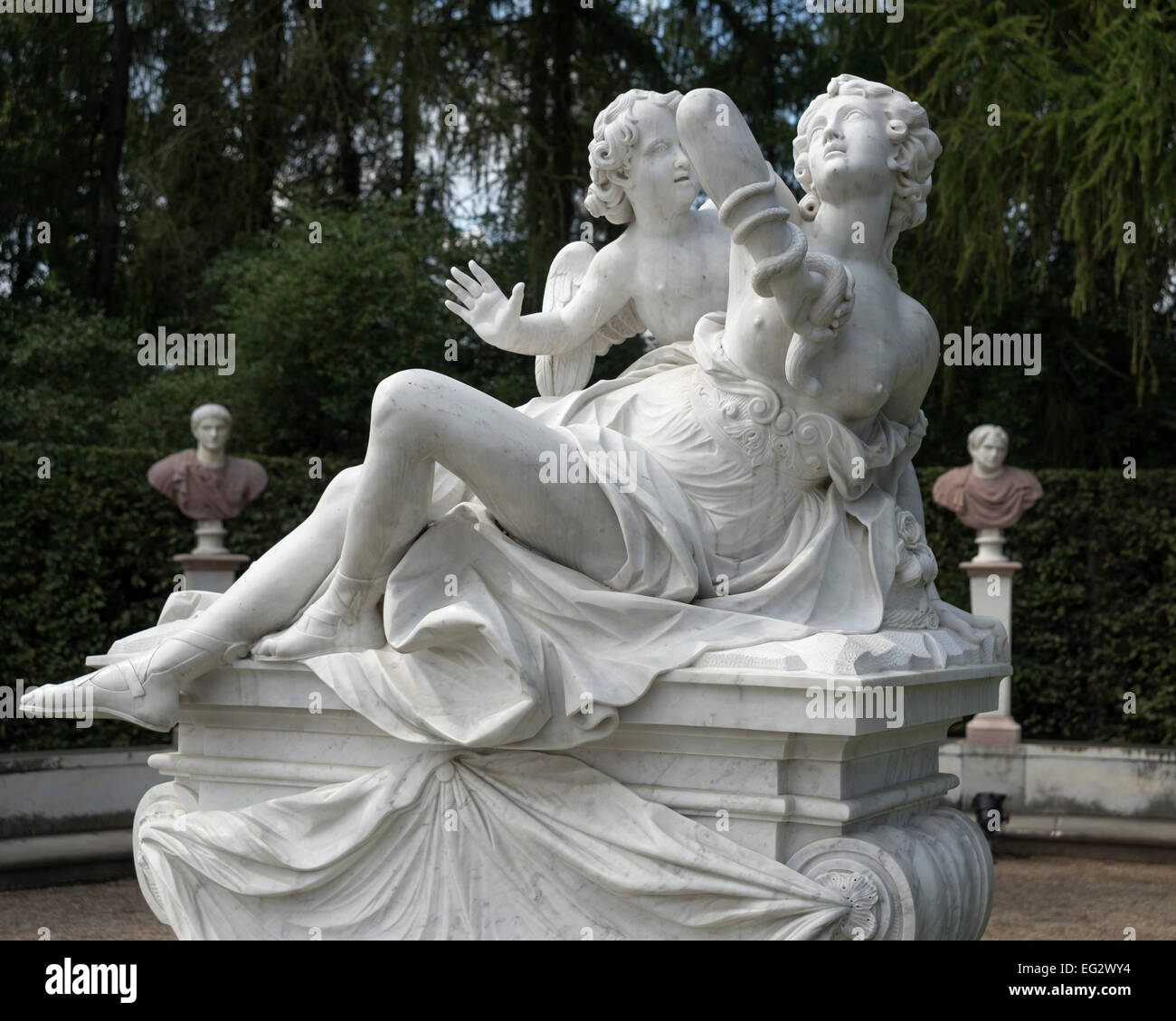 Sculptures , parc Sanssouci, Potsdam, Allemagne, Europe. Banque D'Images