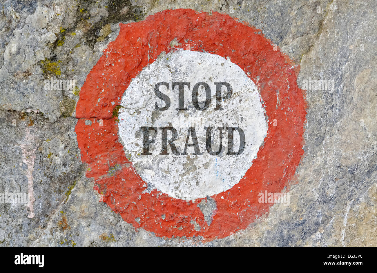 Message texte comme un appel à la lutte contre la fraude Banque D'Images