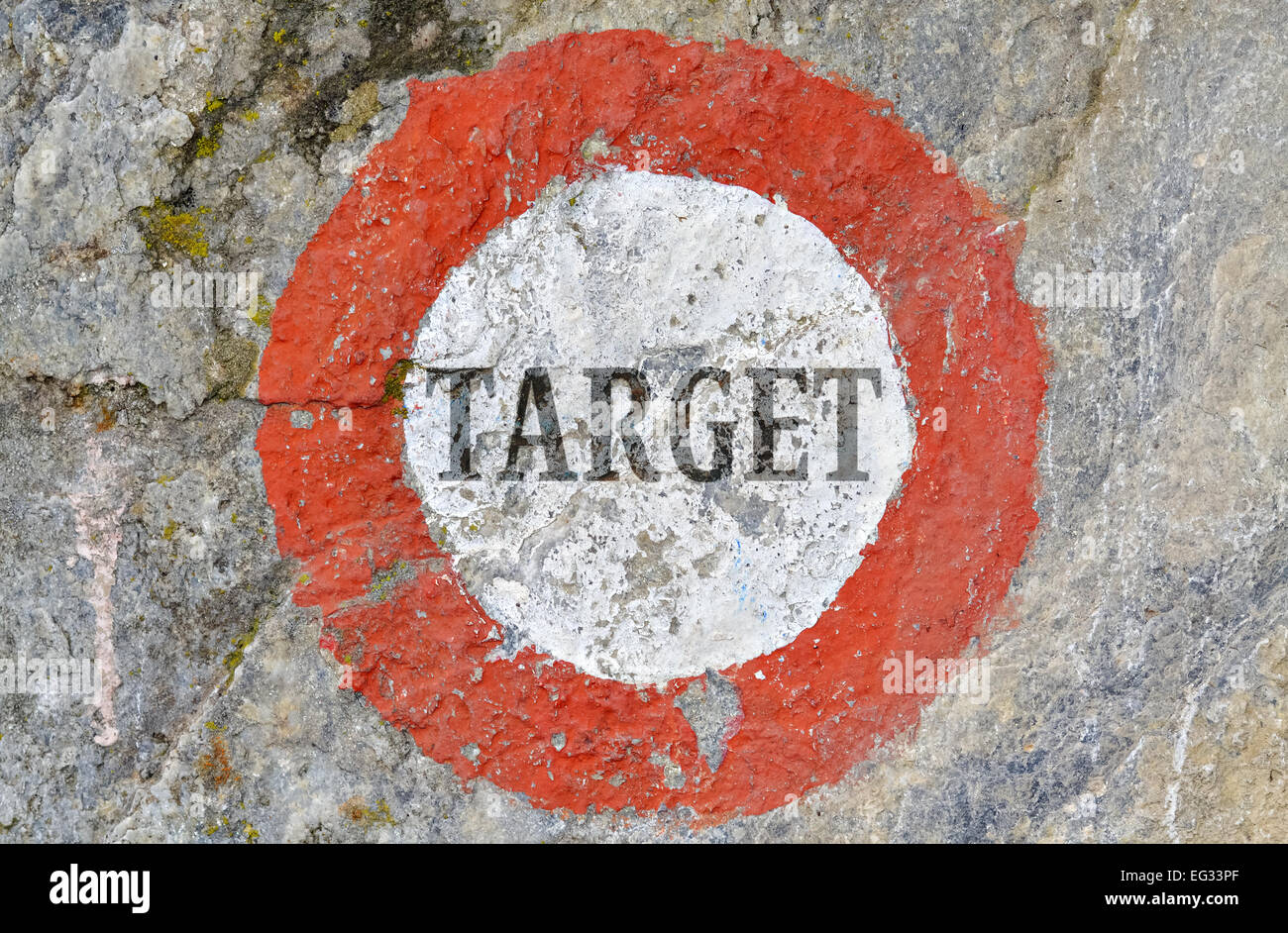 L'expression conceptuelle de la pertinence de l'objectif strictement sélectionnées Banque D'Images