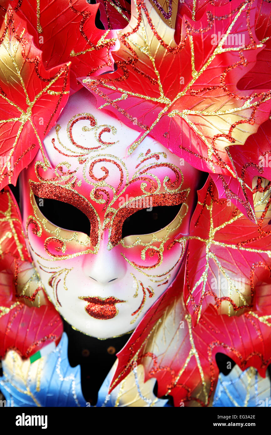 Masque de carnaval de Venise, close-up Banque D'Images