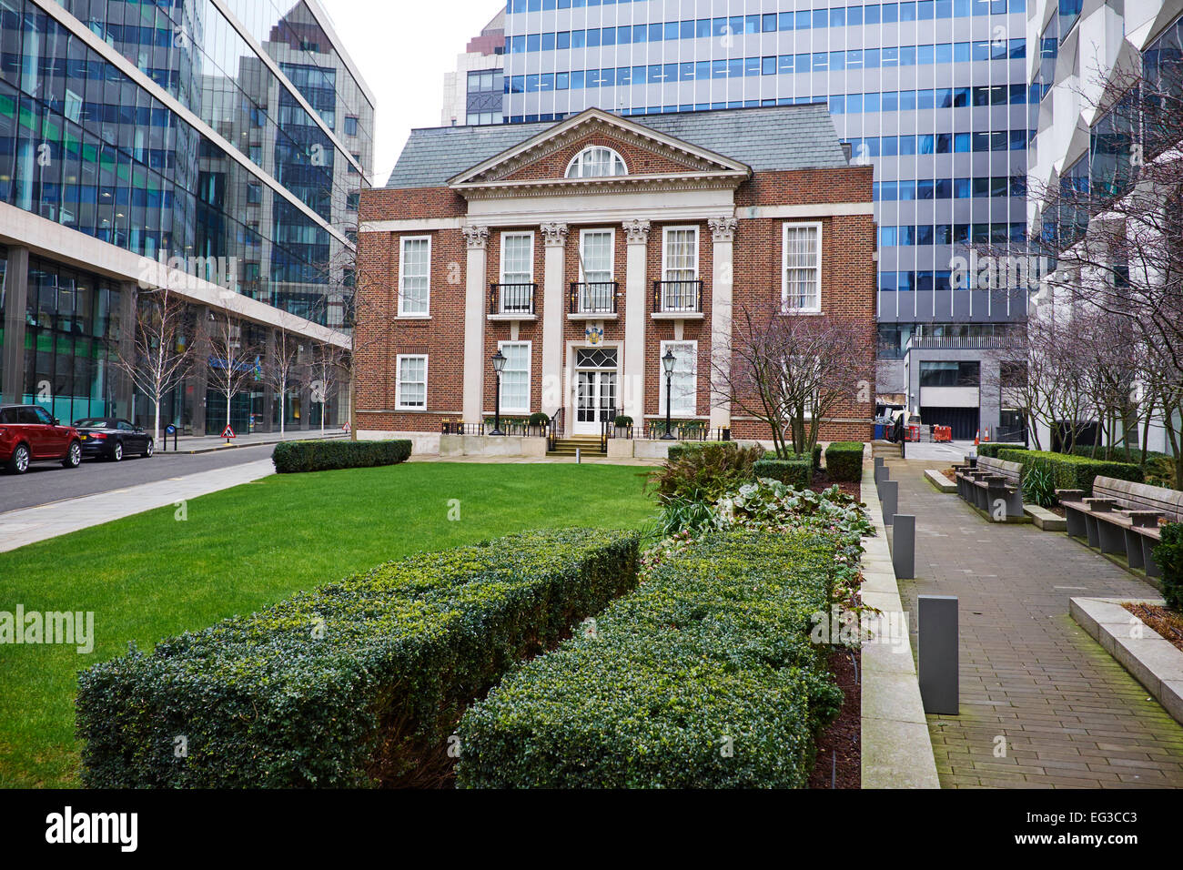 Girdlers Hall and Gardens Basinghall Avenue Ville de London UK Banque D'Images