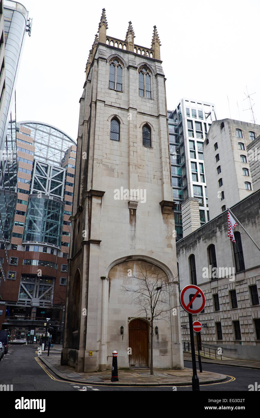 Tour de l'église Saint Alban Rue Bois Ville de London UK Banque D'Images