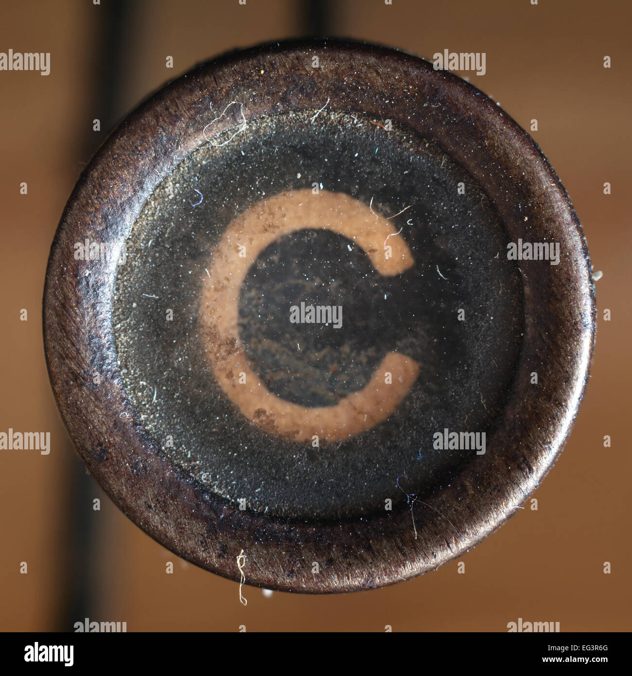 Détails d'une lettre ancienne poussiéreux, libre de vintage typewriter. Banque D'Images