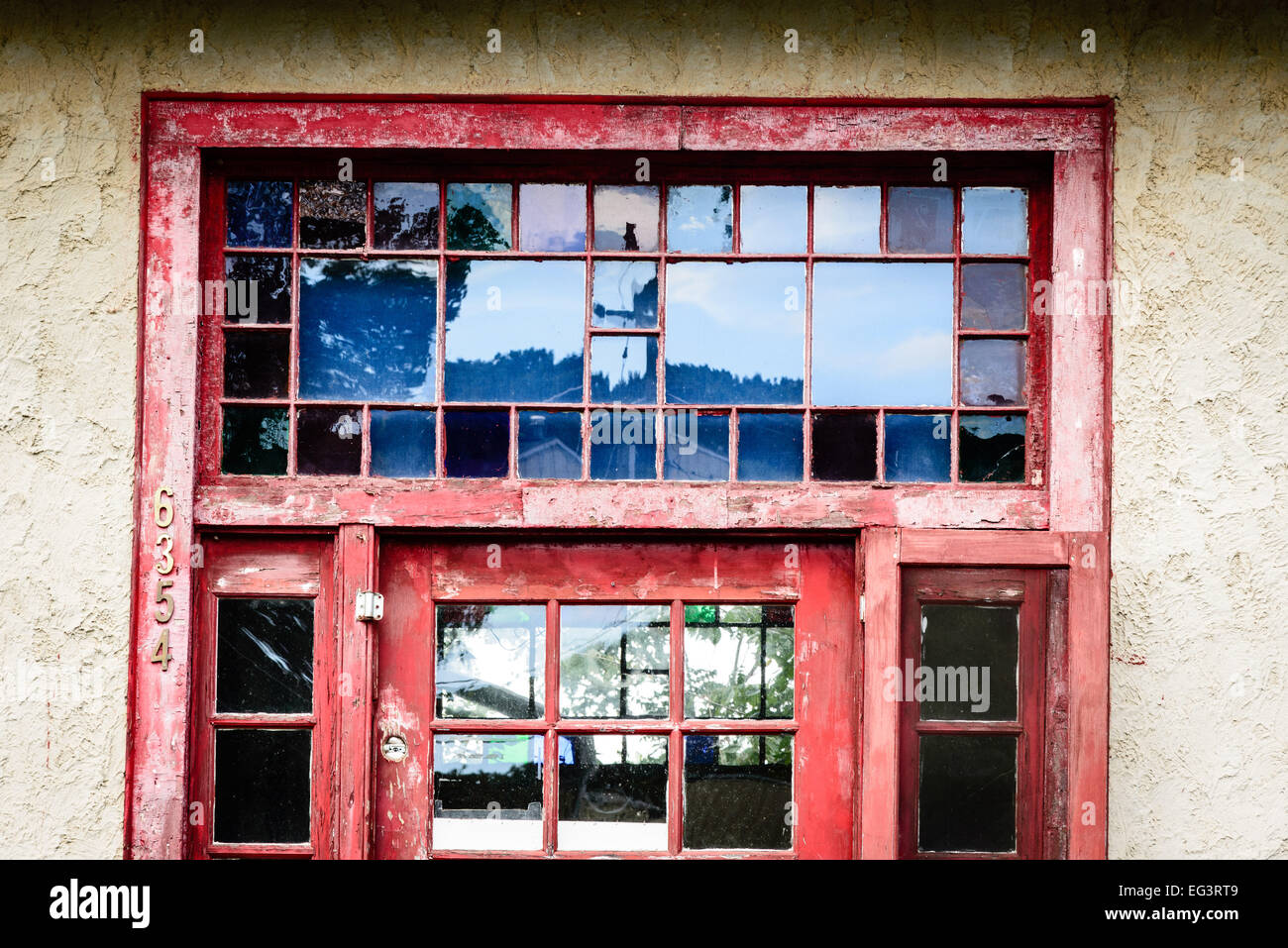 Railroad Freight Depot, Stuart Street, les plaines, en Virginie Banque D'Images