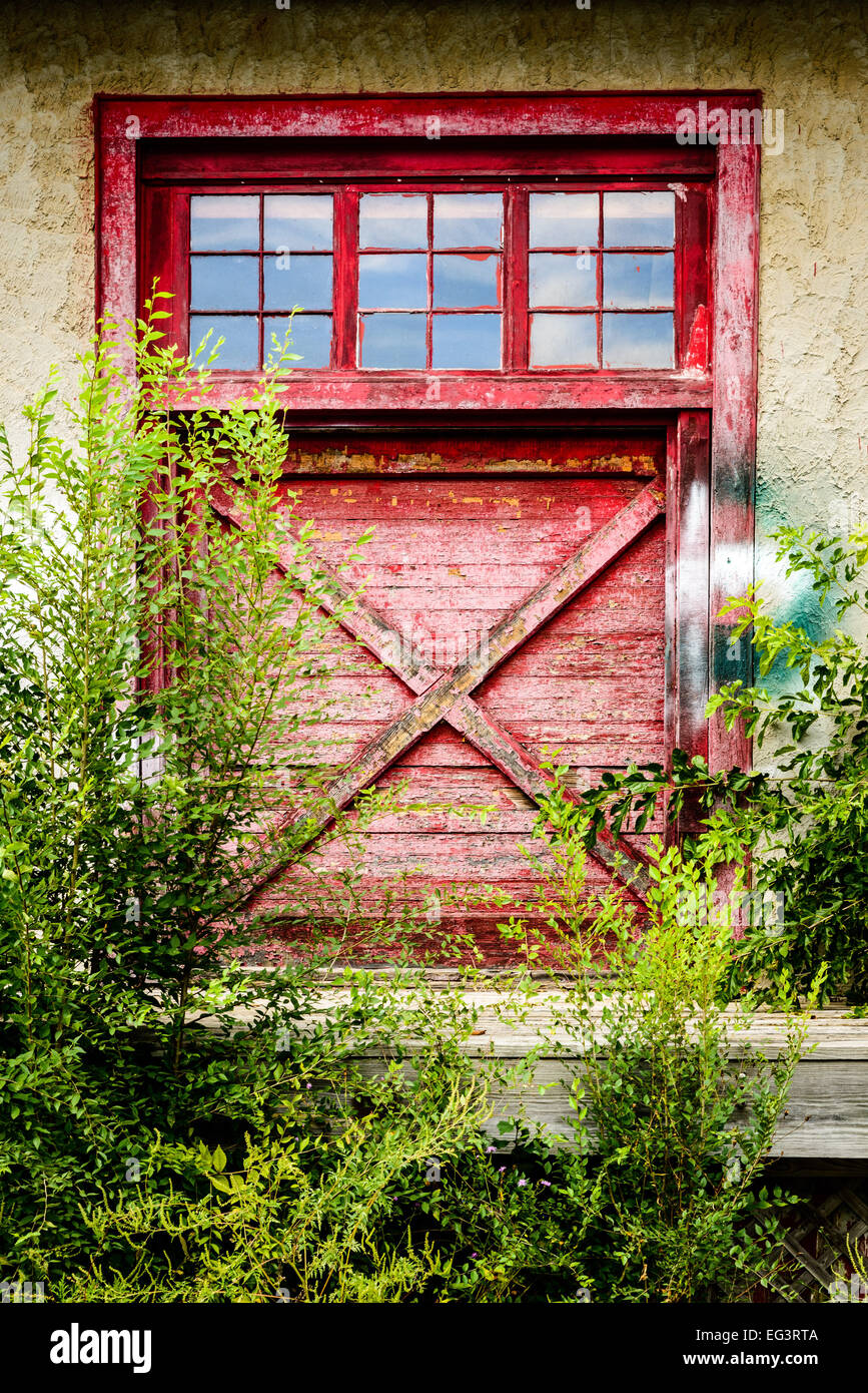 Railroad Freight Depot, Stuart Street, les plaines, en Virginie Banque D'Images