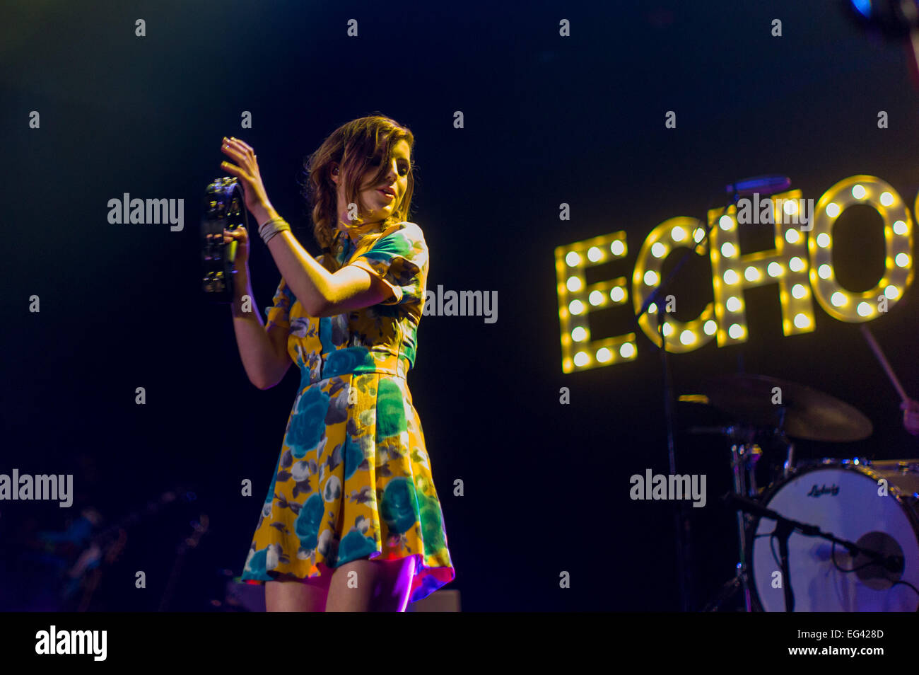 Austin, TX, USA. Le 15 février 2015. Sierota Sydney d'indie pop américain Echosmith bande. © J. Dennis Thomas/Alamy vivre Banque D'Images