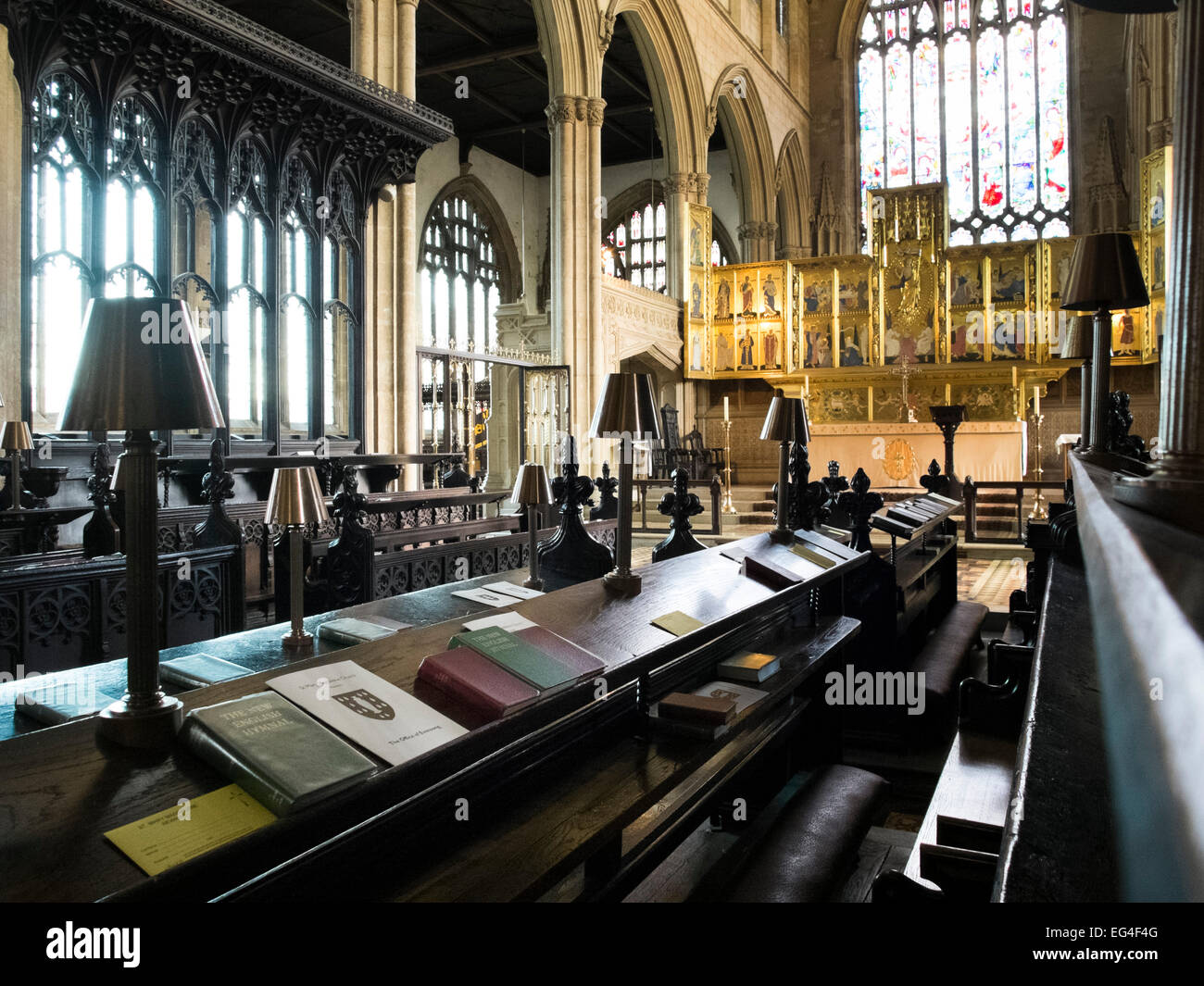 L'intérieur de l'église de Sainte Marie Madeleine, à Newark-on-Trent Banque D'Images