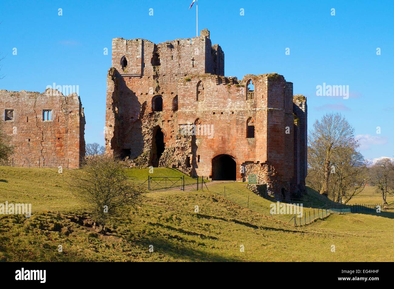 848 Château près de Penrith, Cumbria, England, UK. Banque D'Images